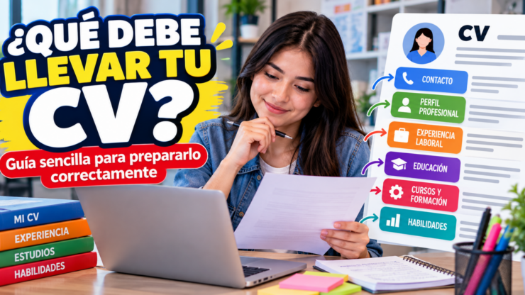 ¿Qué debe llevar un CV? Guía sencilla para preparar tu currículum