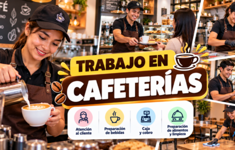 Trabajar en cafeterías: puestos, funciones y cómo buscar oportunidades
