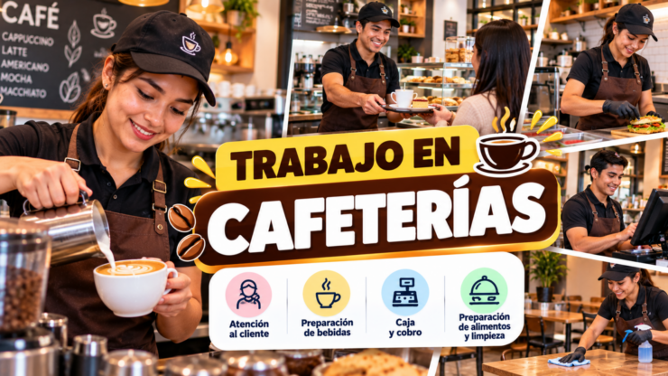 Trabajar en cafeterías: puestos, funciones y cómo buscar oportunidades