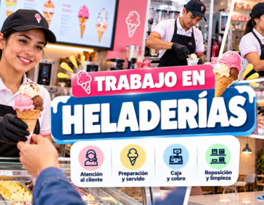 Trabajar en heladerías: puestos, funciones y cómo buscar oportunidades