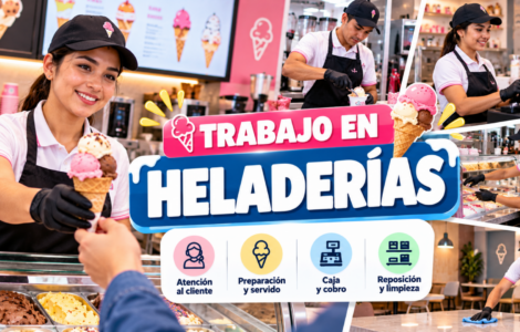 Trabajar en heladerías: puestos, funciones y cómo buscar oportunidades