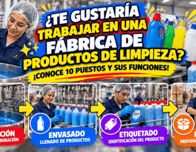 Trabajos en fábricas de productos de limpieza: 10 puestos