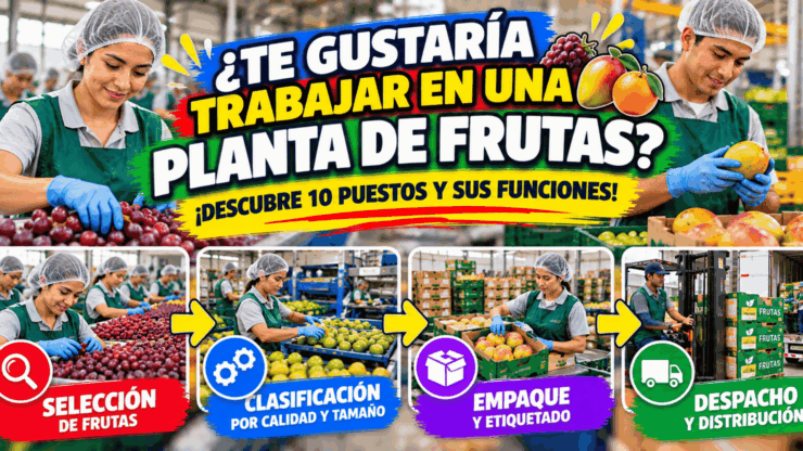 Trabajos en plantas de frutas: 10 puestos y funciones